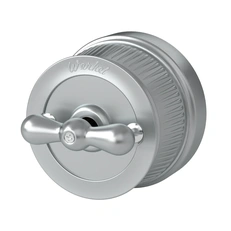 Изображение Выключатель на 4 положения двухклавишный (Матовый хром) Vintage WL19-01-05