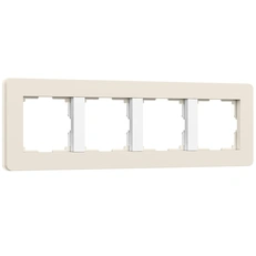 Изображение Рамка на 4 поста Split (айвори/белый, soft-touch) W0043066